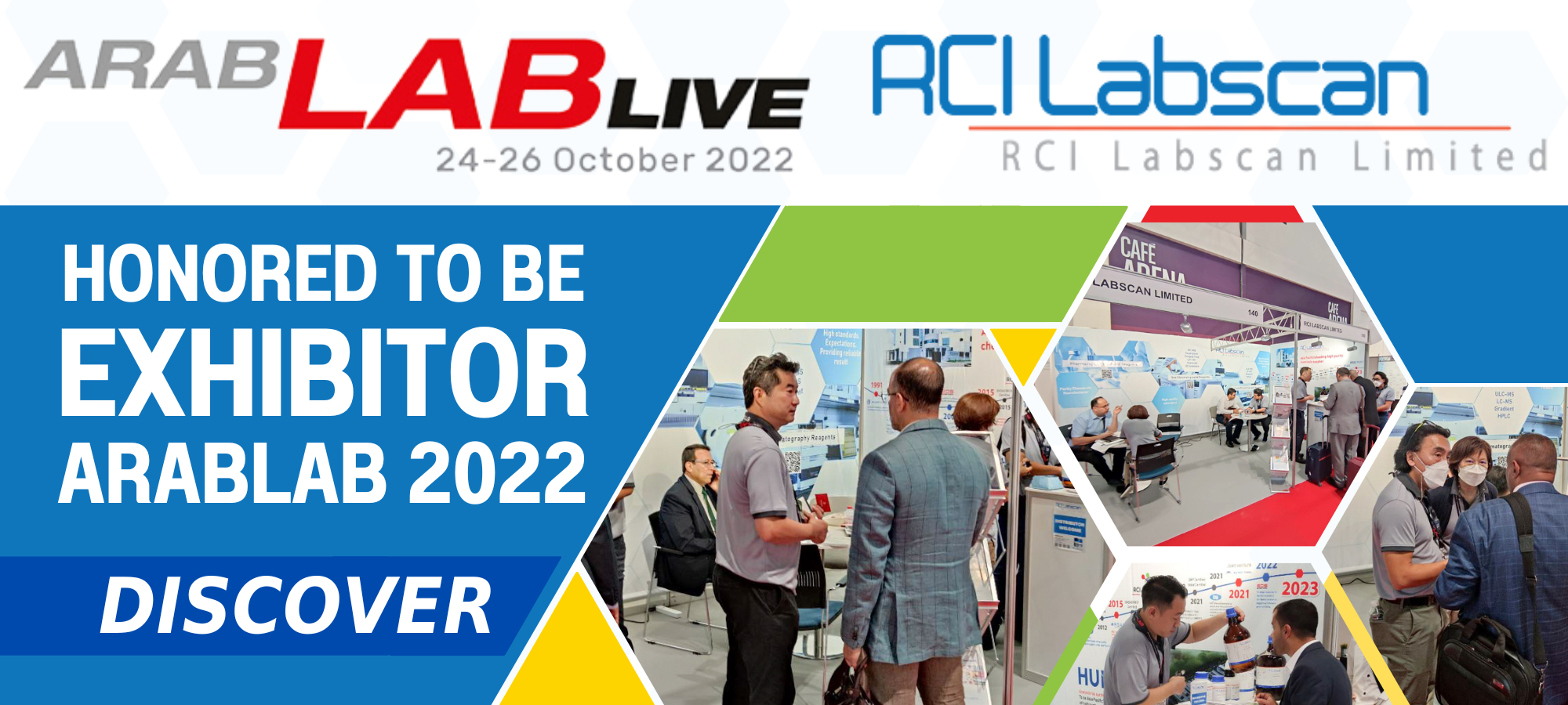 RCI Labscan Ltd honored to be the exhibitor at ARABLAB 2022