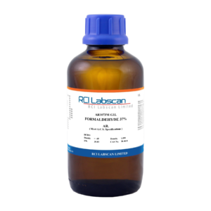 Formaldehyde 37% stabilized with Methanol AR G1L, CAS No. 50-00-0, Brand: RCI Labscan