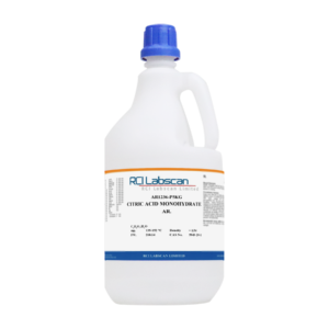 Citric Acid Monohydrate AR P5KG, CAS No. 5949-29-1, Brand: RCI Labscan