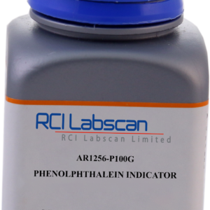 Phenolphthalein Indicator AR P100G, CAS No. 77-09-8, Brand: RCI Labscan