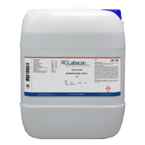 Hydrochloric Acid 9% AR P20L 20L, CAS No. 7647-01-0, Brand: RCI Labscan