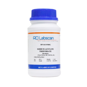 Sodium Acetate Trihydrate Pharma P500G 500G, CAS No. 6131-90-4, Brand: RCI Labscan