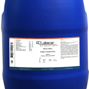 Sodium Chloride 99.5% Pharma P25KG 25KG, CAS No. 7647-14-5, Brand: RCI Labscan