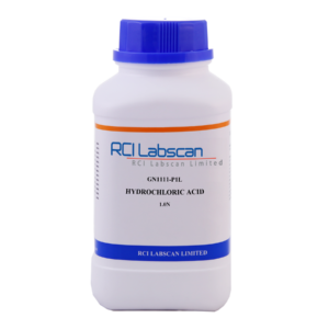 Hydrochloric Acid 1.0N P1L 1L, CAS No. 7647-01-0, Brand: RCI Labscan