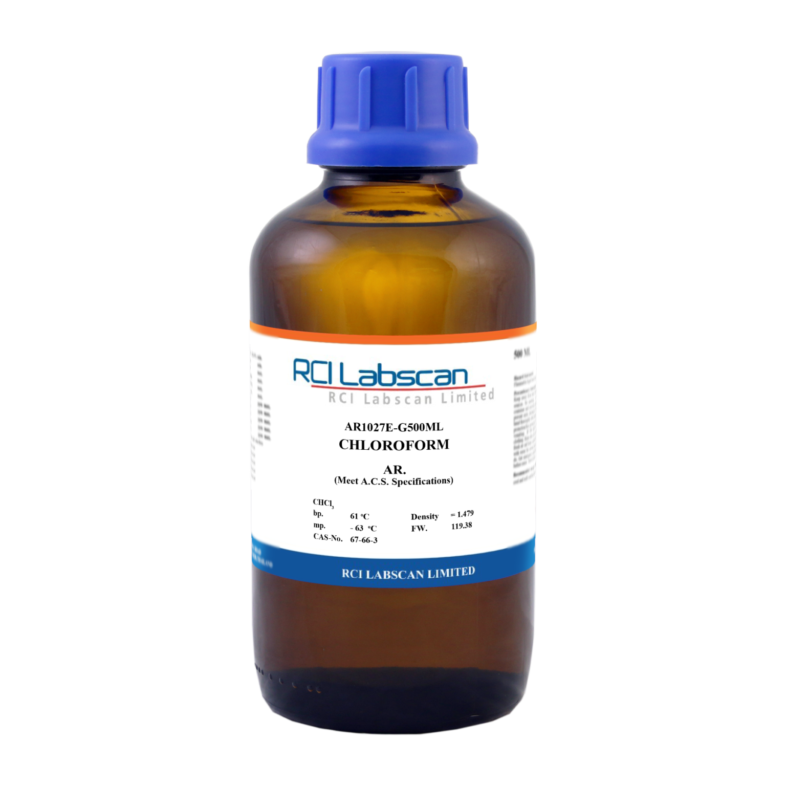 Chloroform (stabilized with 1% Ethanol), AR - RCI LABSCAN LIMITED (EN)