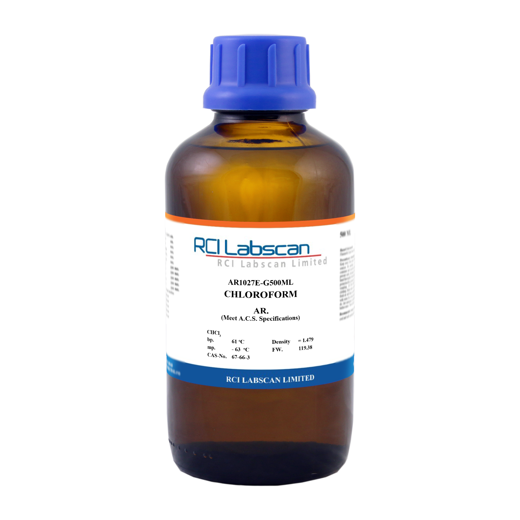Chloroform (stabilized with 1% Ethanol), AR - RCI LABSCAN LIMITED (EN)