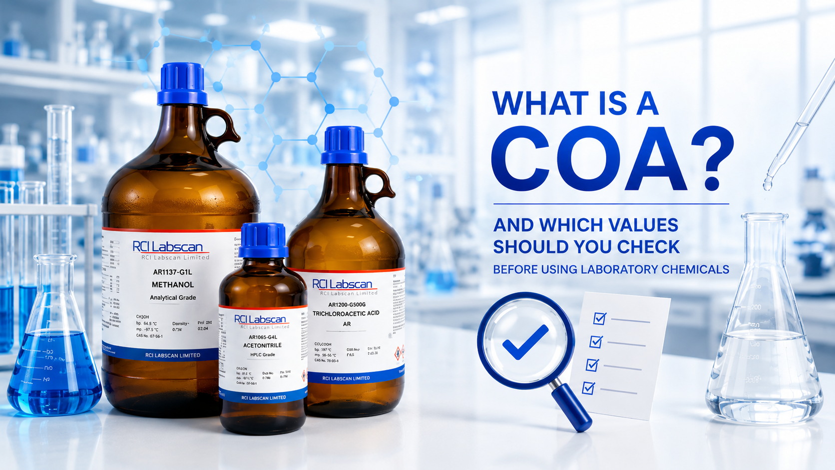 What Is a COA and Which Values Should You Check Before Using Laboratory Chemicals?