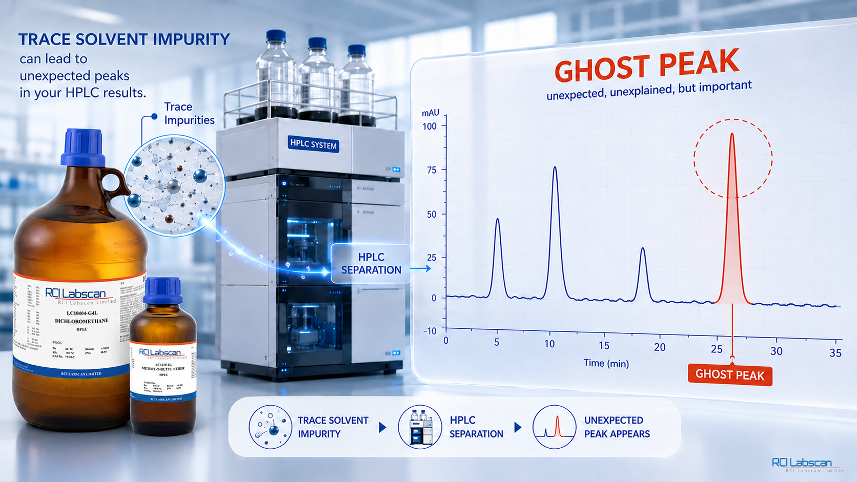What Are Ghost Peaks and How Are They Related to Solvent Impurities?
