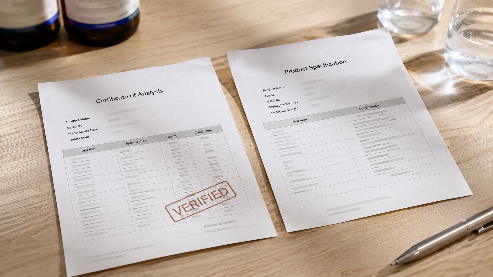 COA vs Specification: What Is the Difference?