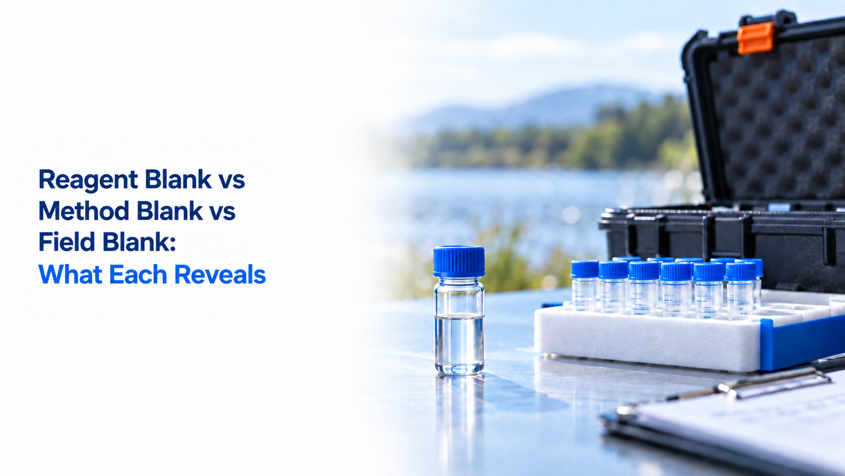 Reagent Blank vs Method Blank vs Field Blank: What Each Reveals