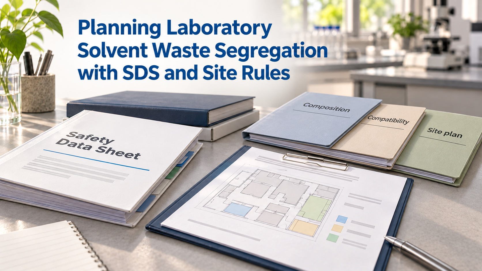 Planning Laboratory Solvent Waste Segregation with SDS and Site Rules